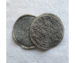 délicatesse : disques en coton gris lavables hissala