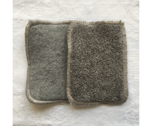 tendresse : les lingettes lavables en coton gris de Hissala - Lifestyle