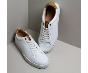 Abélia Blanche, les paires de Chaussures Made in France Sessile, Durables, vue haut et coté 1