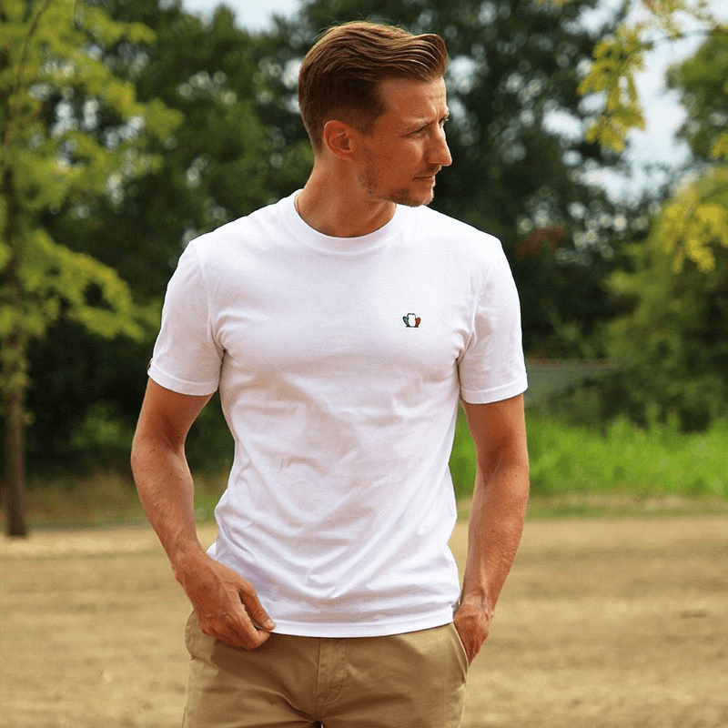 T-shirt made in France homme blanc - L'Indispensable - Tranquille Emile
