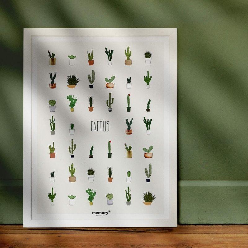 L'affiche «Cactus » Made in Lille - memory Affiches