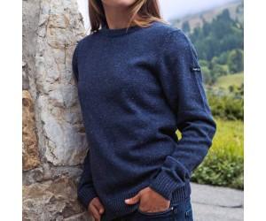 Pull en laine recyclée Femme - Le Consciencieux Bleu